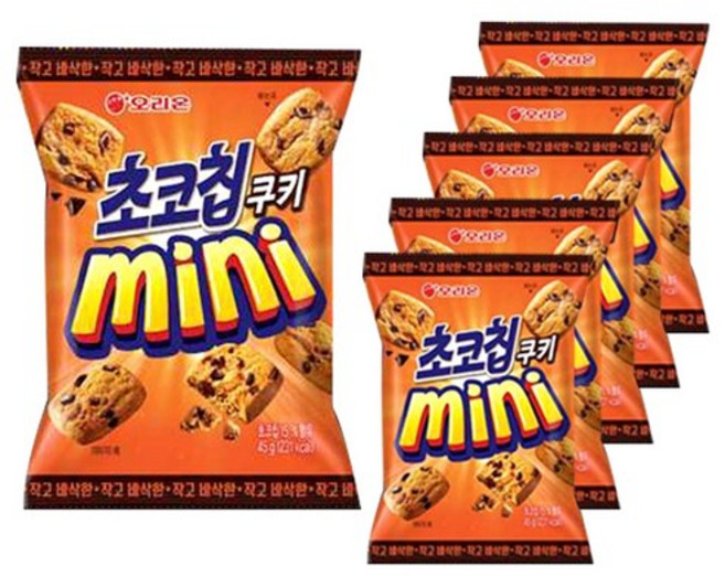 오리온 초코칩쿠키 미니, 45g, 6개