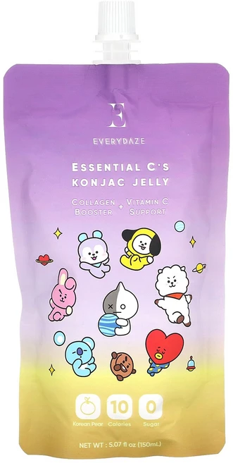 Everydaze 에센셜 C 곤약 젤리 한국 배 150ml(5.07fl oz), Everydaze, Essential C's Konja, 1개 - 쿠팡