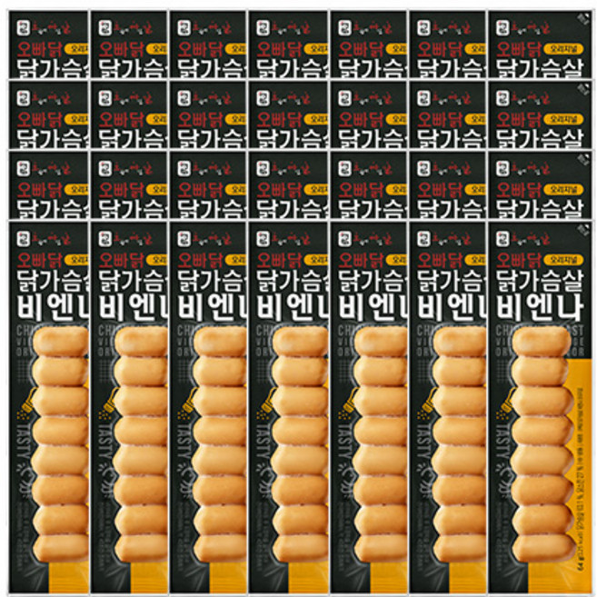 오빠닭 닭가슴살 비엔나 소시지 오리지널, 28개, 64g