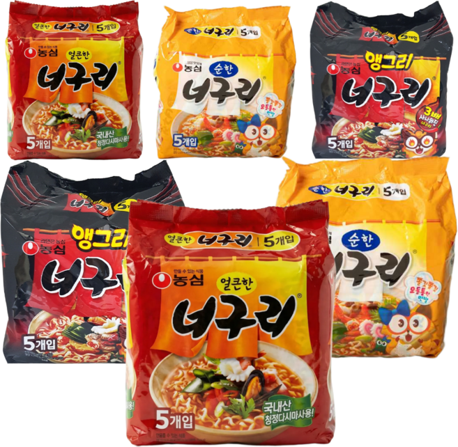 너구리 세트 너구리10 + 순한너구리10 + 앵그리너구리10