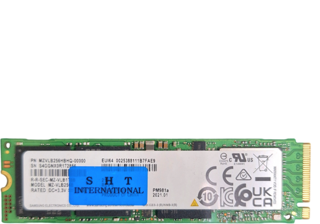 중고 M.2 NVME (2280) 삼성 PM981a 256GB