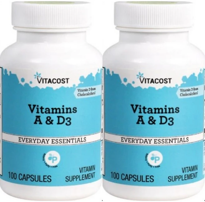 비타코스트 비타민 A D3, 2팩, 100정, 100정 - 쿠팡