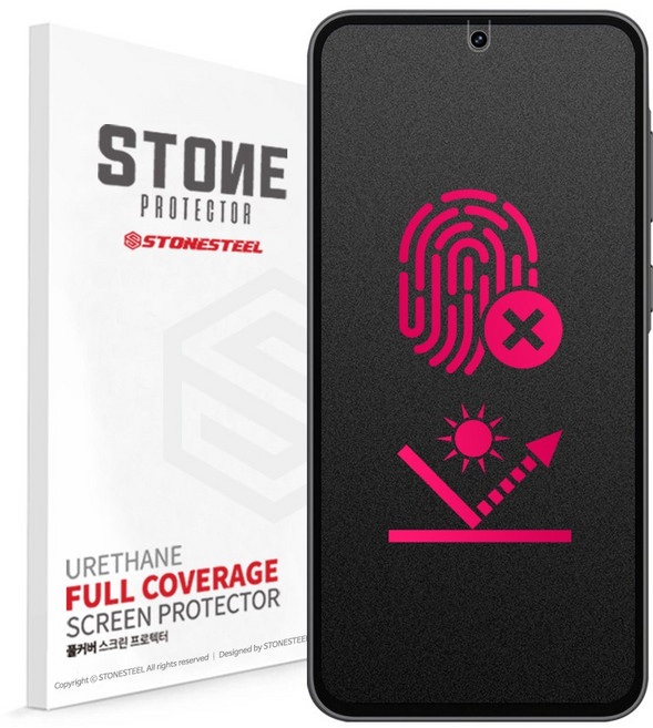 스톤스틸 아이폰6 아이폰6S 지문 방지 저반사 무광 매트 PET 액정 보호 평면 필름, 1개