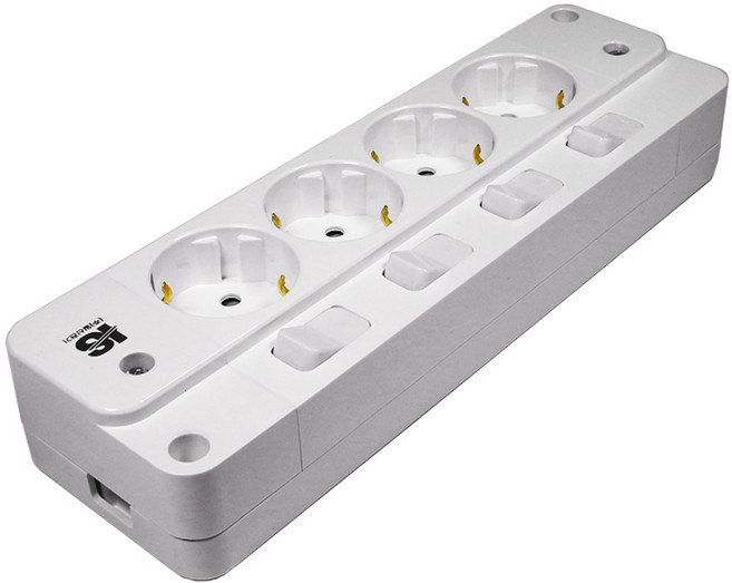 개별노출콘센트 4구(일신) 선없는 노출4구 콘센트, 1개