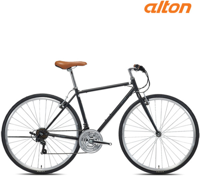 2024 알톤 스피어 700C 하이브리드 자전거 시마노21단, 2024 스피어 480 무광블랙, 조립+사은품D, 1개