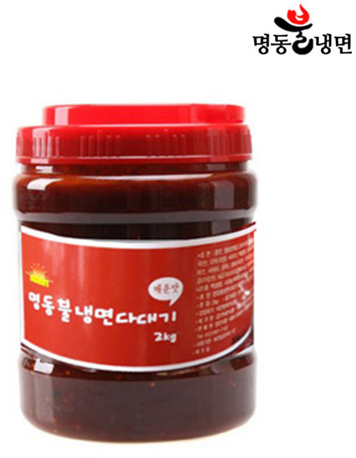 명동불냉면 매운냉면장 대용량 2kg / 업소용 가정용 매운맛 불냉면 비빔냉면장 물냉면장, 1개
