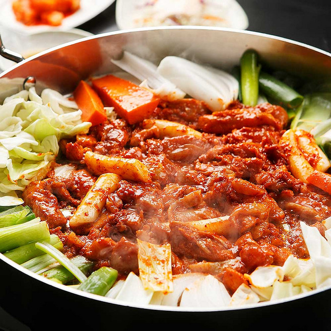 국내산 닭다리살 100% 춘천식 닭갈비 사과 배 연육양념 48시간 저온숙성, 10개, 500g