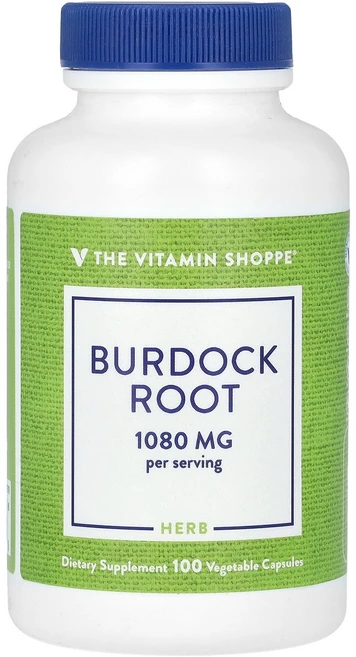 The Vitamin Shoppe Burdock Root 100 Vegetable Capsules 540 mg per Capsule, The Vitamin Shoppe, Burdock Ro, 1개 - 쿠팡