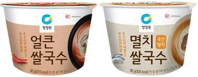 종가집 멸치 컵쌀국수 92G 6개+종가집 얼큰 컵쌀국수 92G 6개, 12개