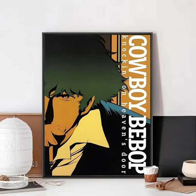 카우보이 비밥 클래식 포스터 거실 장식 벽 스티커 룸 벽장식, 1개, 2. 57x80cm No Frame / F.  n...