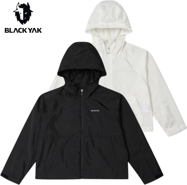 [백화점발송] 블랙야크 키즈 바람막이 점퍼 봄 간절기 남아 여아 등하원룩 초등 후드 글로시 집업 자켓
