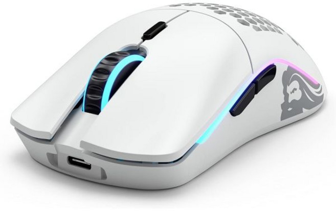 Glorious Gaming Model O 무선 게이밍 마우스 - 초경량 69g 허니콤 디자인 RGB 양손잡이 지연 없는 2.4GHz 무선 최대 71시간 배터리 매트, Model O- (Minus) Wireless, Matte White