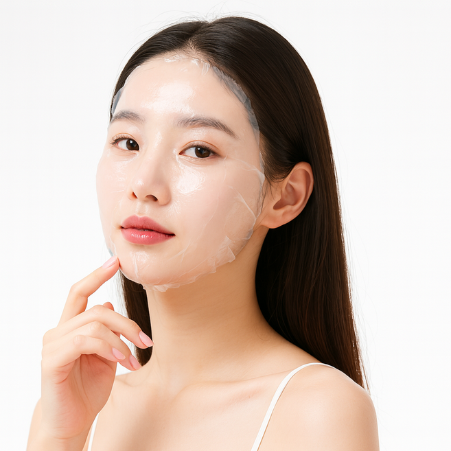 뷰웨이브 유튜브 인플루언서 추천 투명 일회용 비닐 마스크팩 시트 수분팩 홈케어 피부관리실 스파, 500개, 무색