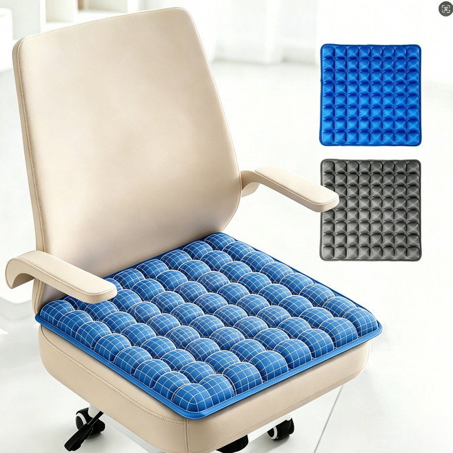 IMIS 의료용 등급 에어방석욕창 방지 쿠션 부드러움 조절 가능 의자 방석-학생/직장인/휠체어, A-로열 블루