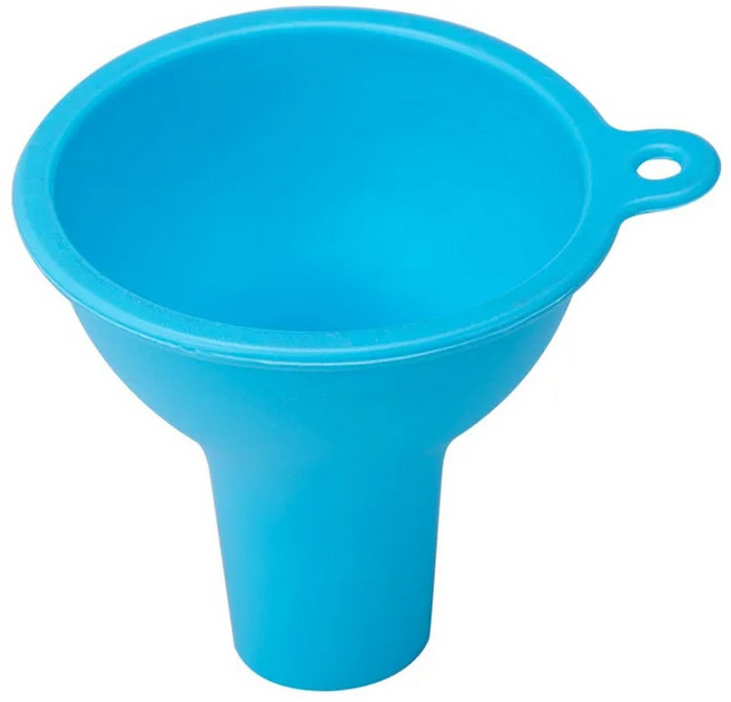 실리콘 넓은 입 깔때기 우유 분말 콩 대용량 다기능 와인 누출 오일 주방 액세서리, blue, blue, 1개