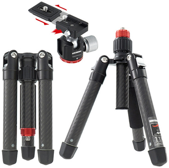 호루스벤누 FX-ZX6 카본 미니삼각대 + FX-EXP2 스피드 볼헤드, 세트, 1개