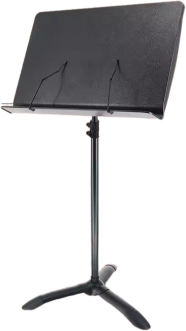 슈퍼픽스 가볍고 튼튼한 강화플라스틱 오케스트라 악보 악보대 보면대 스탠드 XSM315 악기소품, 블랙, 1개
