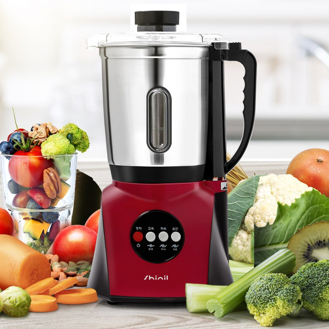 신일 국산 믹서기 분쇄기 다지기 3.6L 대형 대용량 + 사은품(집게) 주스 반죽 가루 분말 분쇄 스테인레스 스텐 스테인리스 초강력 투명윈도우 전자파차단 하이브리드칼날 파워모터, SMX-ST36HDR