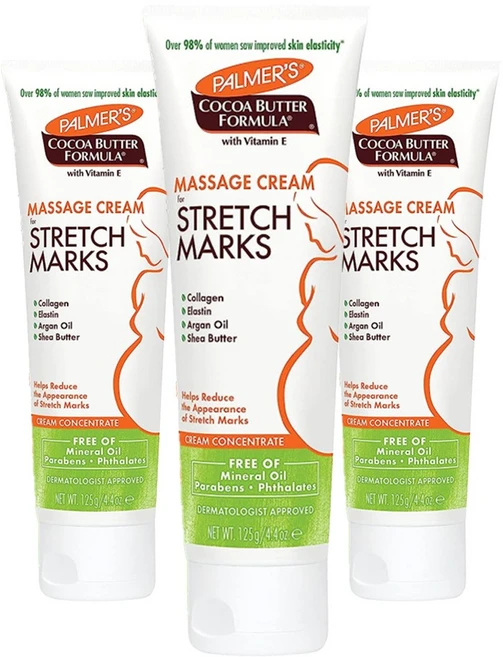 파머스 코코아 버터 포뮬러 비타민 E 마사지 크림 포 스트레치 마크, 125g, 3개 - 쿠팡
