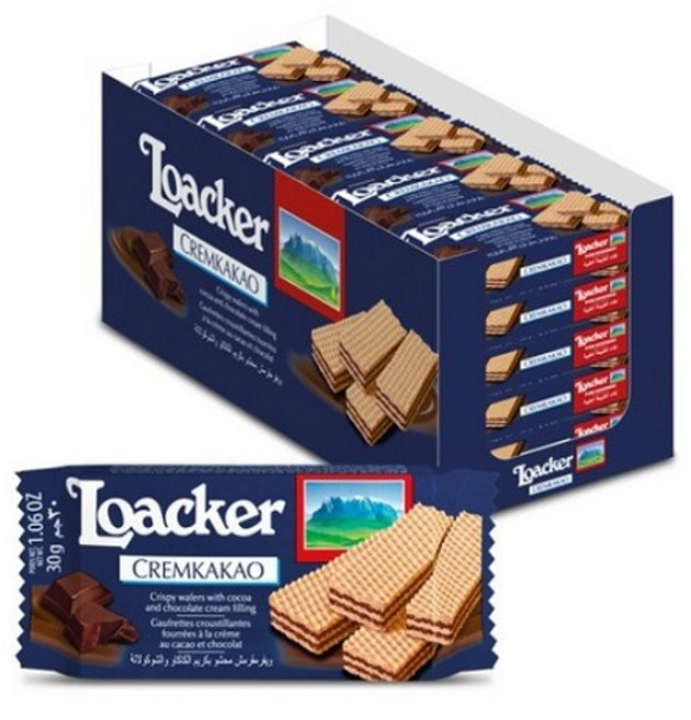 로아커 웨하스 크림카카오, 25개, 30g