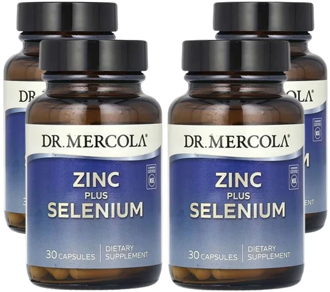 닥터머콜라 아연 플러스 셀레늄 캡슐 30정, 4개 - 쿠팡