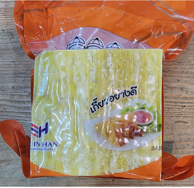 태국 사암띠 생면 에그누들 만두피 500g worldfood, 5개