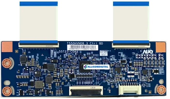 AUO용 오리지널 로직 Tcon TV 보드 삼성 호환 HG55NE470 T550HVN08.3 55T23-C0A, 02 board with cables