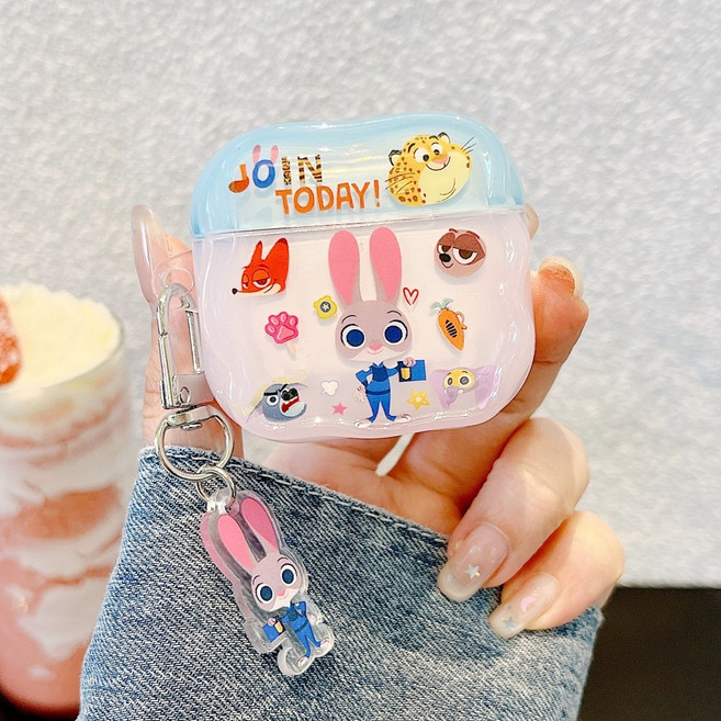 에어팟 airpods 귀여운 주토피아 애니 만화 주디 케이스