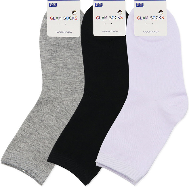 양말쟁이 여성 고급무지 중목양말