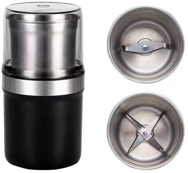 곡물 분쇄기 커피 그라인더 가정용 멀티 가전 주방용품 청소용 분리형 고출력 연마기 200W 등급 220V 110V, 01 Black_02 220V_03 EU