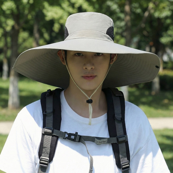 율샵 선쉴드 자외선 차단 챙넓은 모자