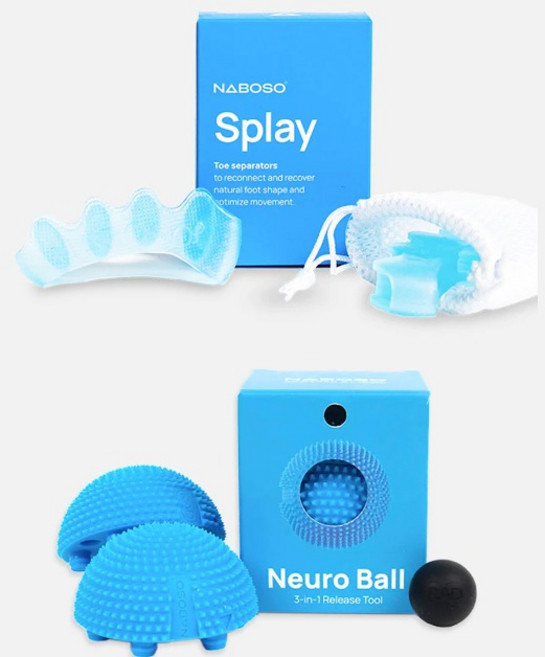 나보소 뉴로볼 & 스플레이 번들 마사지볼 발가락교정기 족저근막염 자세교정 Nuero ball & Splay bundle, 1개
