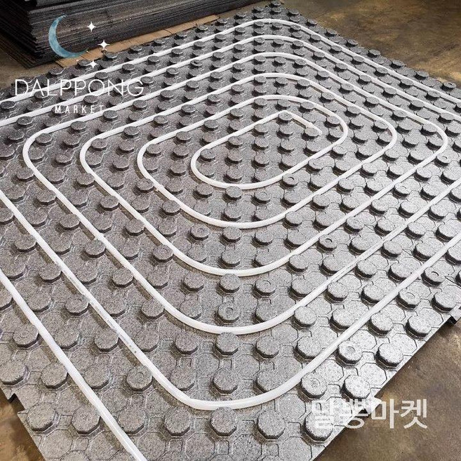 건식 온수 난방 보드 온돌 판넬 보일러 바닥 패널, 1개, B. 고밀도황색 20관 두께4.3cm