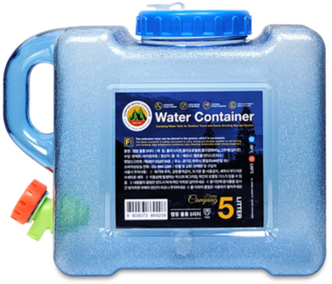 MIR 헬로폴 캠핑물통 5L 8L 12L 18L 22L 25L 차박 생수통, 1개
