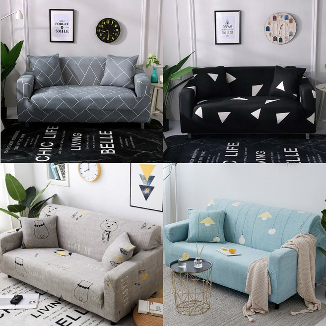 우아한클릭 셀프 리폼 북유럽 만능 천갈이 고탄력 디자인 소파커버 쇼파덮개, 07-곰돌이