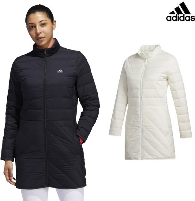 아디다스 여성 구스다운 롱패딩 골프 패딩자켓 FS6482 FS6483