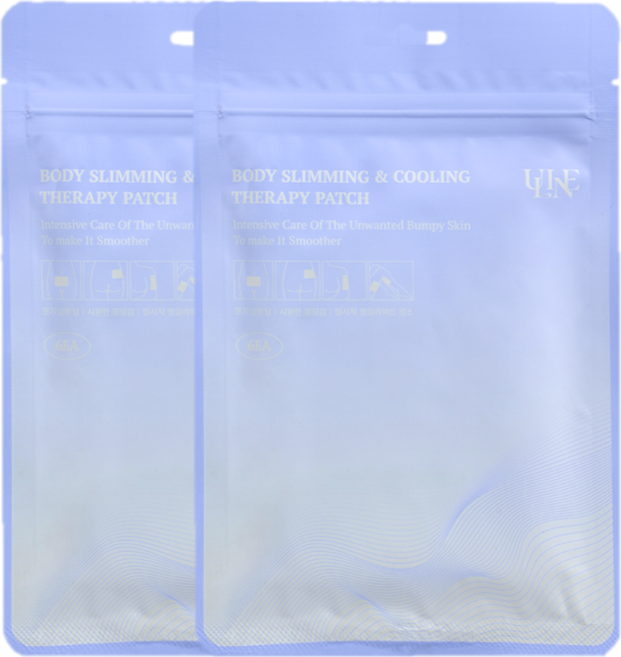 [유라인코스메틱] 셀룰라이트 쿨링 패치 1팩 6매 (1+1), 2개, 6개입