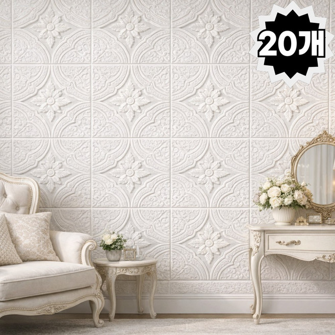 라이크토브 붙이는 폼블럭 벽지 인테리어 시트지, 20개, 벽지 02