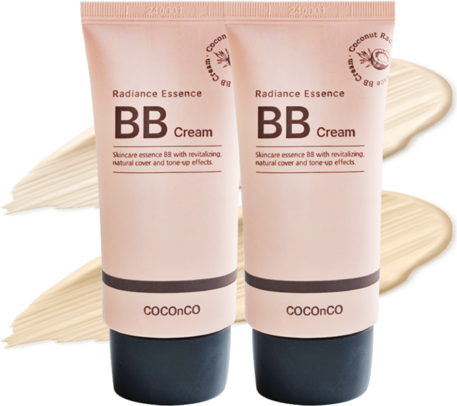 코코앤코 코코넛 래디언스 에센스 비비크림 SPF50+ PA+++, 21호라이트베이지, 2개, 50ml