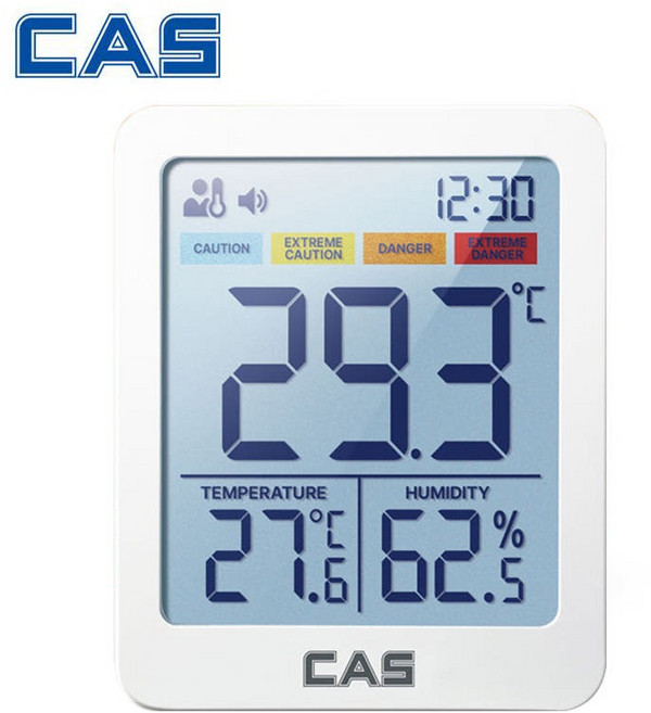 카스 체감 온도계 공장 물류센터 산업용 폭염관리 디지털 온습도계 T701, 화이트, 1개
