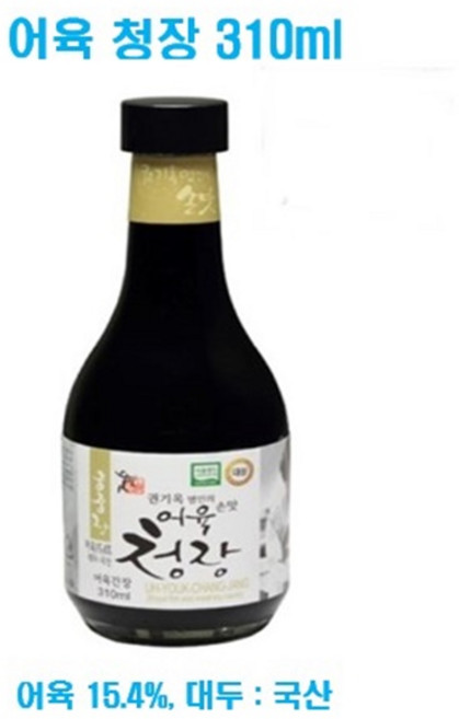 [식품명인 권기옥] 궁중 어육청장 310ml, 1개