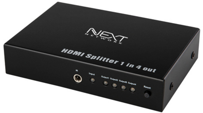 NEXT-0104SP4K 1x4 HDMI1.4 분배기 /4K30Hz /HDCP v1.3 /7.1ch/ 철제