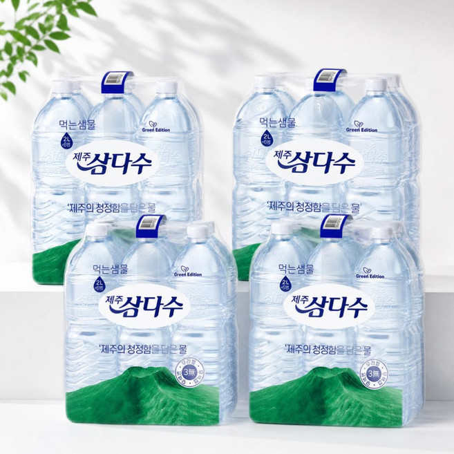 제주 삼다수 2L 24펫 무라벨 깨끗한 식수 묶음생수