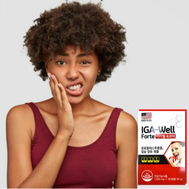 이가웰포르테 1500mg 플라보노이드 프로폴리스 칼슘 60캡슐 1개, 60정 - 쿠팡