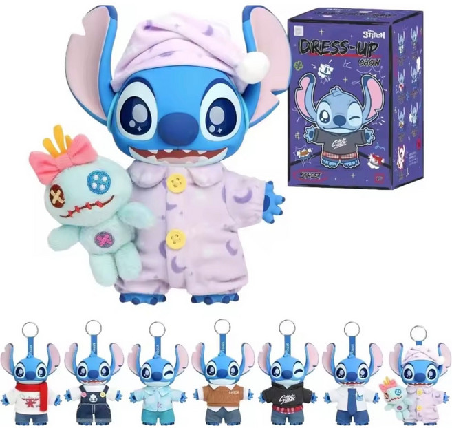 TOP TOY 디즈니 스티치 드레스업 쇼 오리지널 블라인드 박스 랜덤 1박스 stitch dress up, 1개
