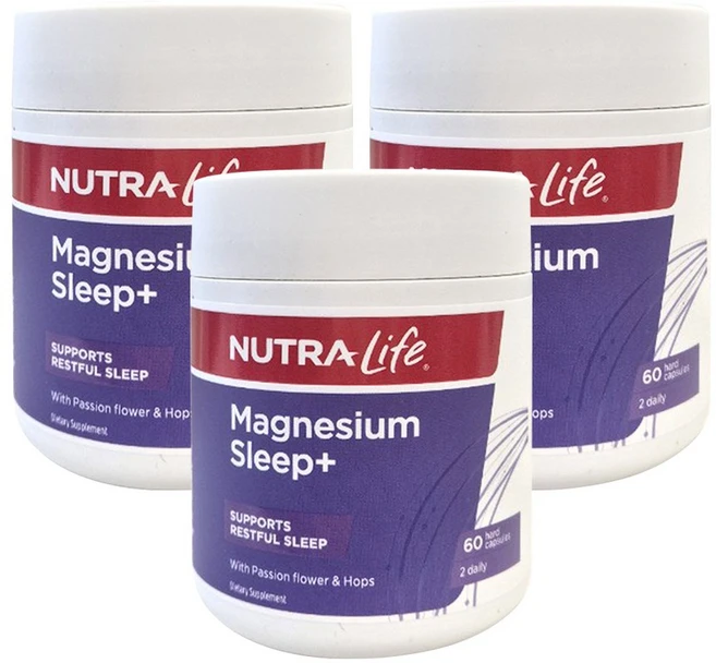 뉴트라라이프 마그네슘 슬립+ 60캡슐 3개, 60정 - 쿠팡