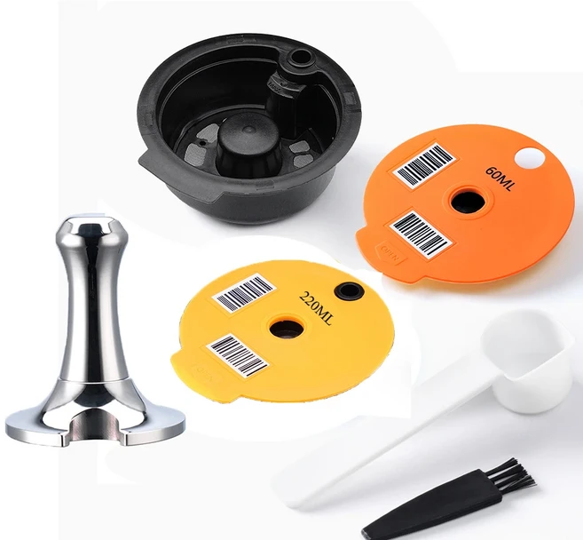 Icafilas 60/180/200/220 ML Tassimo 재사용 가능한 커피 캡슐 포드 Bo-sch 기계 커피 필터 용 커피 캡슐, 03 220ml-60ml-TB