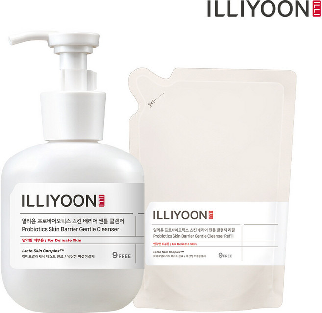 일리윤 프로바이오틱스 스킨배리어 젠틀클렌저300ml+리필 세트, 1개, 300ml