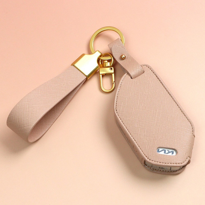 기아 호환 차키케이스 2024 더뉴 쏘렌토 카니발 더뉴 K5 EV6 EV3 K8 신형 7버튼 9버튼 차키링 차키홀더, 샌드베이지, 기아K 9버튼(금속컬러실버/각인불가)