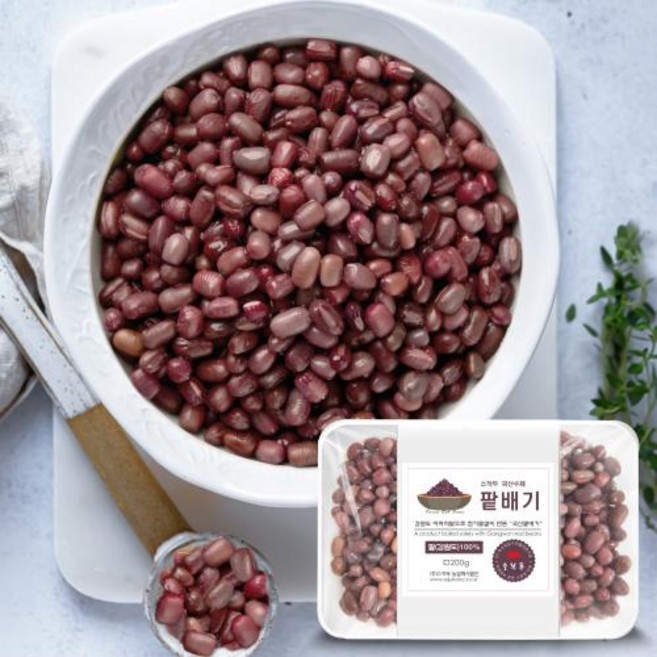 소적두 국산 무설탕 삶은 팥배기, 1개, 200g